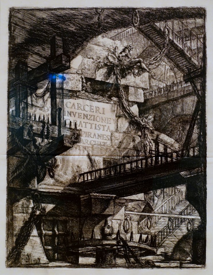 Giovanni Battista Piranesi - Le Carceri d'Invenzione - Second Edition - 1761 - 01 - Title Plate - Museum Berggruen - DSC03787