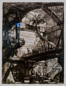 Giovanni Battista Piranesi - Le Carceri d'Invenzione - Second Edition - 1761 - 01 - Title Plate - Museum Berggruen - DSC03787 photo