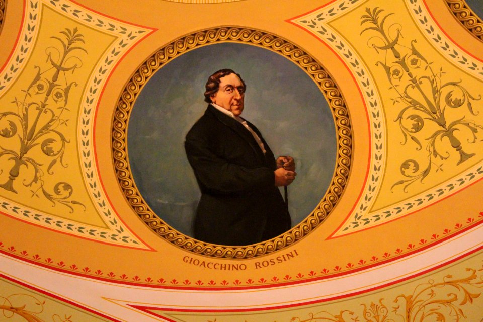 Gioacchino Rossini, at the Ceiling of the Apollon Theater