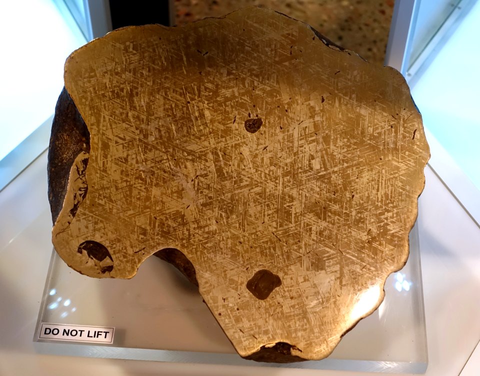 Gibeon, Namaland, Namibia, 1836, iron, IVA - Center for Meteorite Studies - Arizona State University - Tempe, AZ - DSC05870