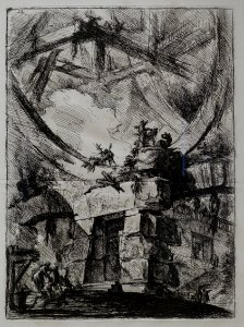 Giovanni Battista Piranesi - Le Carceri d'Invenzione - Second Edition - 1761 - 09 - The Giant Wheel - Museum Berggruen - DSC03795