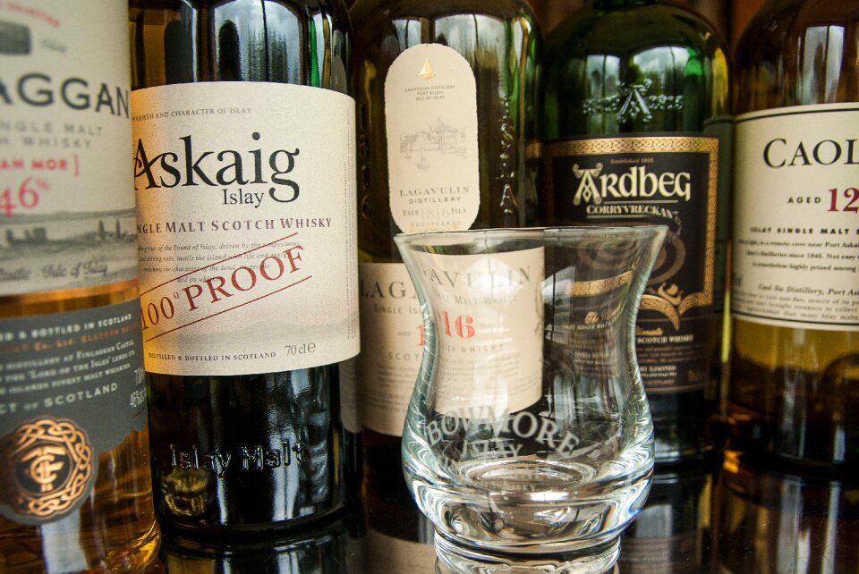 Whisky distillery peaty