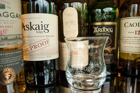 Whisky distillery peaty