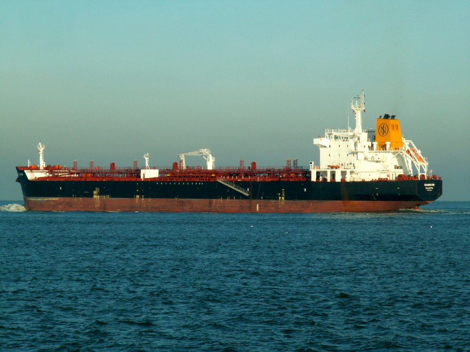 GIANNUTRI - IMO 9286047 - Callsign 9HVX7 leaving Port of Rotterdam, Holland 23-Jan-2006