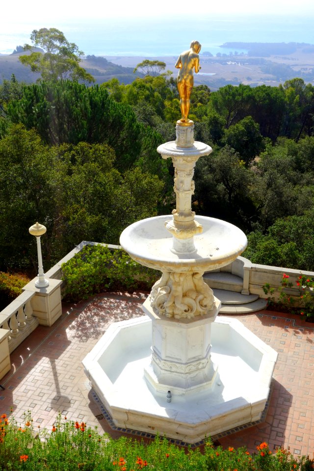 Gilded fountain - Hearst Castle - DSC06451