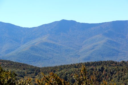 Gibbs Mountain from Three Knob Overlook, Oct 2016