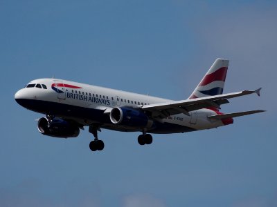 G-EUOE British Airways AIRBUS A319-131, 12Aug2014, landing at Schiphol (AMS - EHAM), The Netherlands, pic1 photo