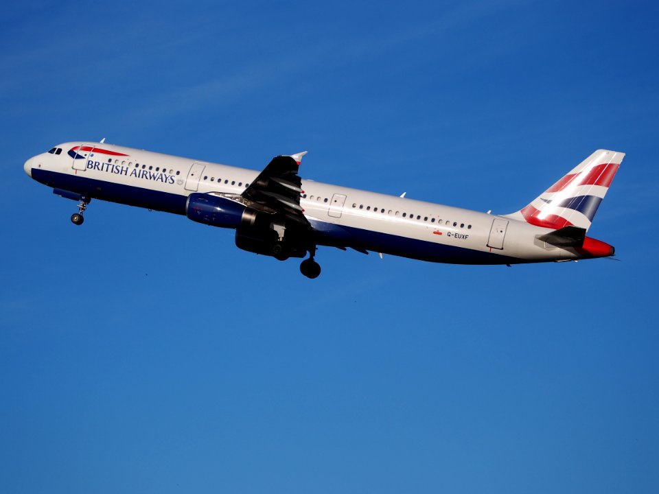 G-EUXF British Airways Airbus A321-231 takeoff from Schiphol (AMS - EHAM), The Netherlands, 11june2014, pic-4