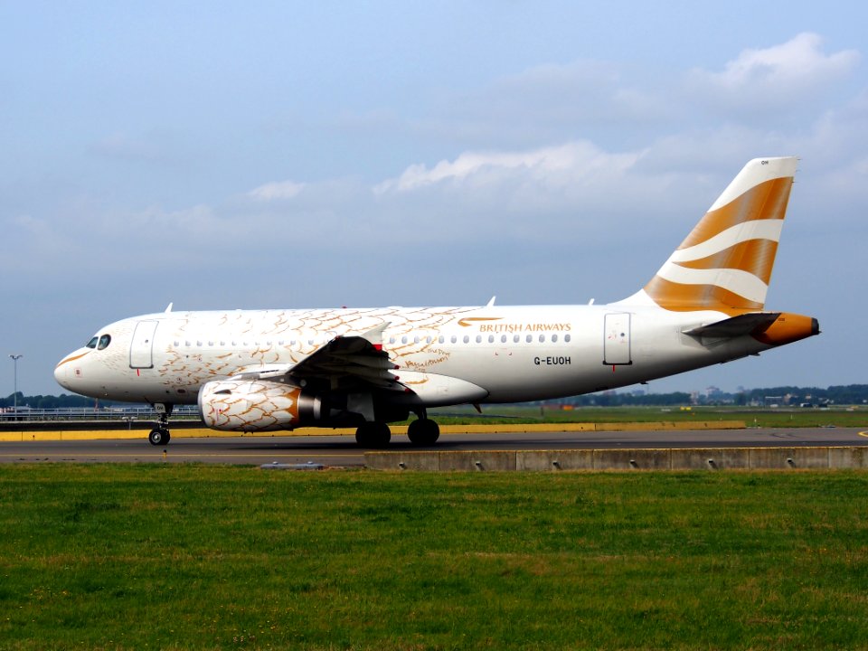 G-EUOH British Airways Airbus A319-131 - cn 1604 taxiing 14july2013 pic-006