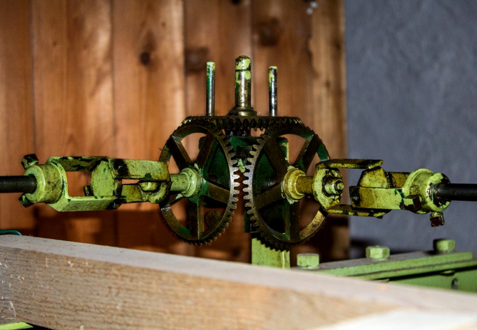 Getriebe für die Uhr am Rathausturm Löbau