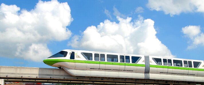 Transportation monorail track photo