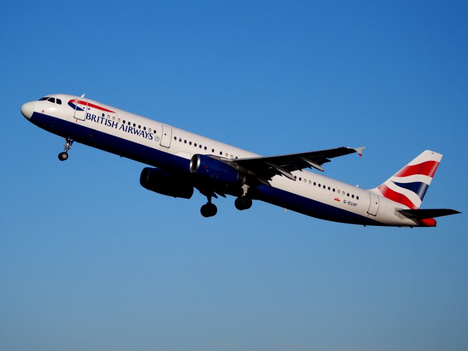 G-EUXF British Airways Airbus A321-231 takeoff from Schiphol (AMS - EHAM), The Netherlands, 11june2014, pic-3