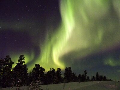 Aurora borealis finland inari