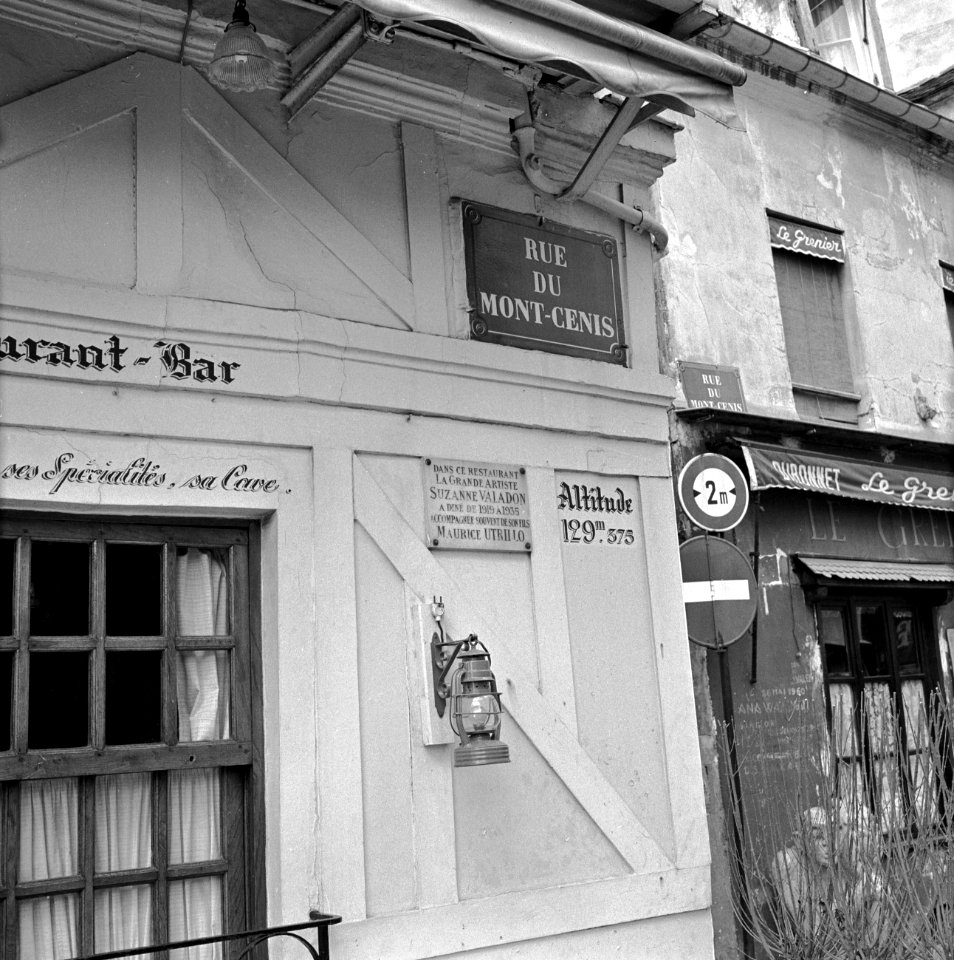 Gevel aan de Rue Mont-Cenis in Montmartre, Bestanddeelnr 254-0601