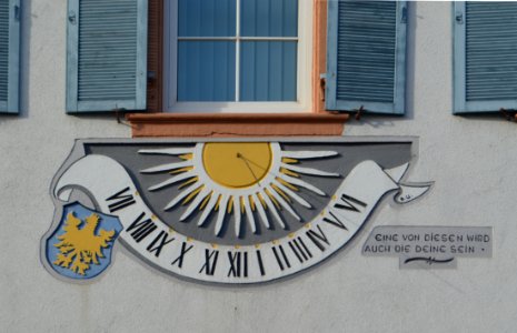 Germersheim, Altes Rathaus, Sonnenuhr