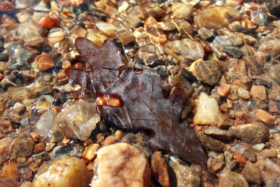 Creek crystal pebbles
