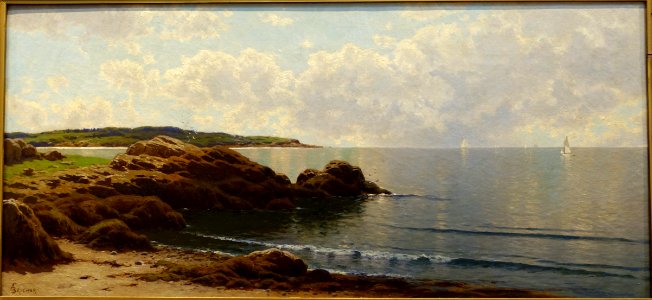 Gerrish Island, Kittery Point, Maine, by Alfred Thompson Bricher, not dated, oil on canvas - Currier Museum of Art - Manchester, NH - DSC07421