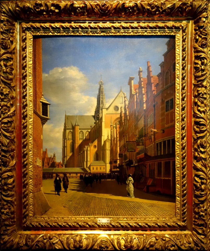 Gerrit Berckheyde, The Marketplace and the Grote Kerk in Haarlem