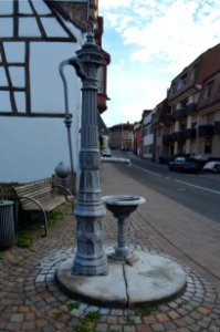Germersheim, Brunnen Hauptstraße, Am Hintereck
