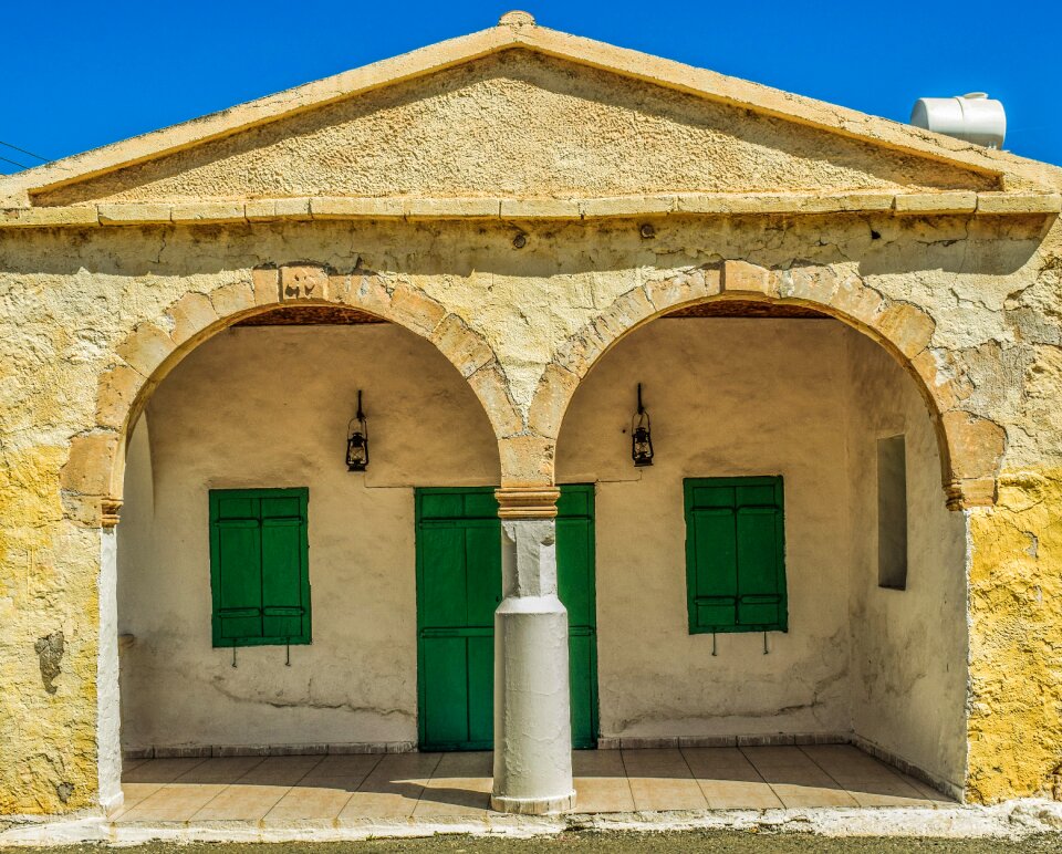 Traditional entrance exterior