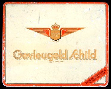 Gevleugeld Schild sigarenblikje