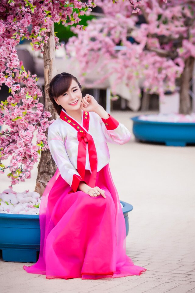Spring woman young