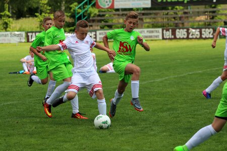 Football youth shot