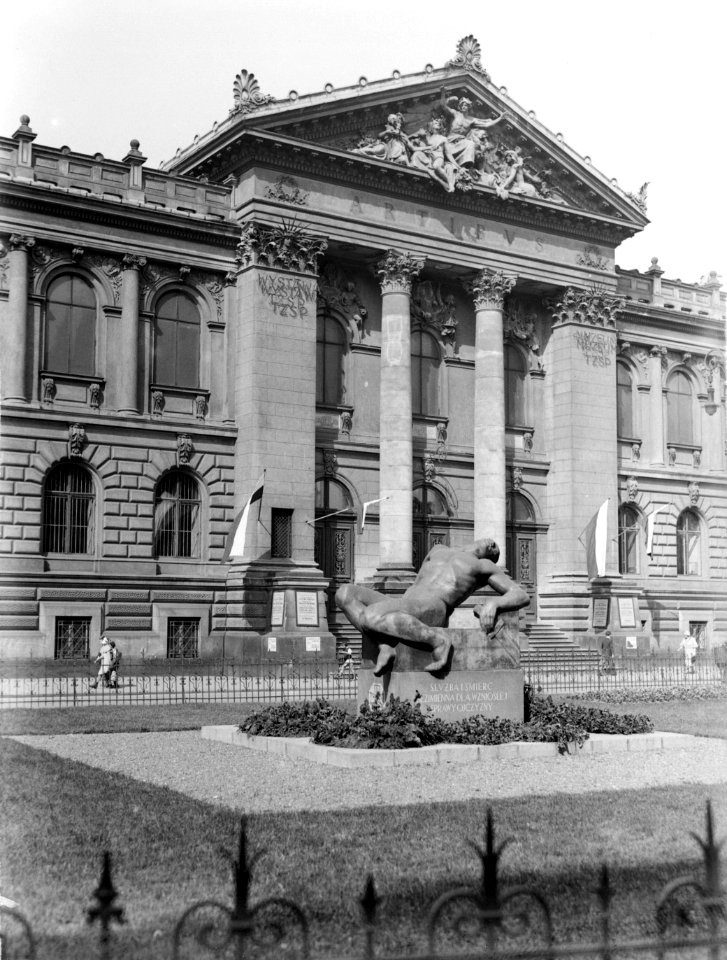 Gevel van Zachêta Narodowa Galeria Sztuki (Zachêta Kunstgalerie), Bestanddeelnr 190-0027