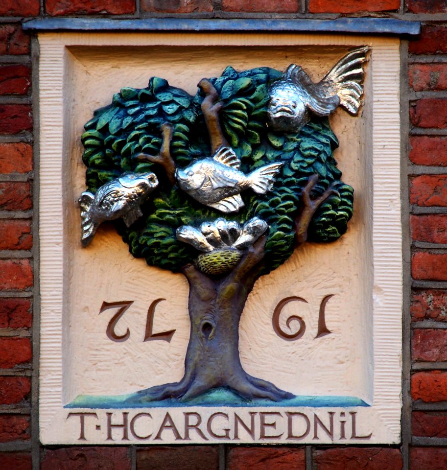 Gevelsteen Lindengracht 55, T Hcargnednil