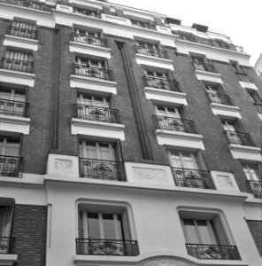 Gevel met Franse balkons, Bestanddeelnr 254-0587 photo