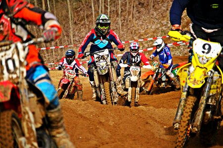 Motorcycle motorsport sand