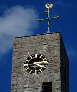 Church clock time indicating church photo