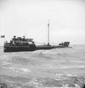 Gestrande Engelse coaster Gladonia bij Hoek van Holland, Bestanddeelnr 913-4390
