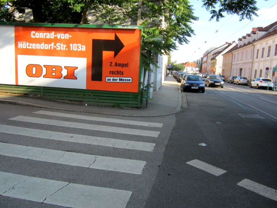 Gesteigkante Ecke-Muenzgrabenguertel-strasse