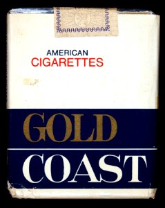 Gold Coast cigarettes pack, front