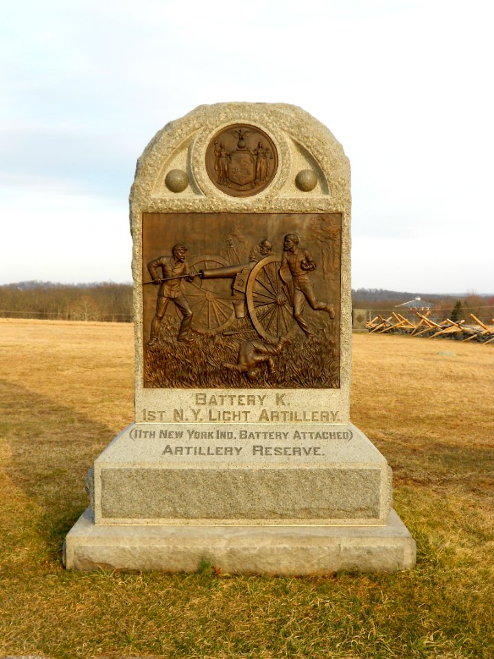 Gettysburg mon Battery K 1st NY