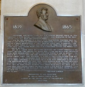 Gettysburg Address - San Francisco City Hall - DSC02807