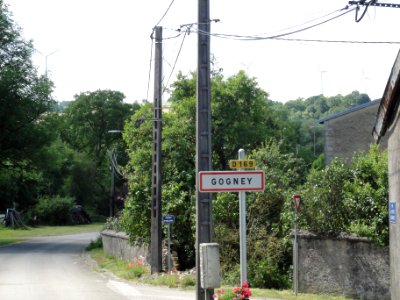 Gogney (M-et-M) city limit sign