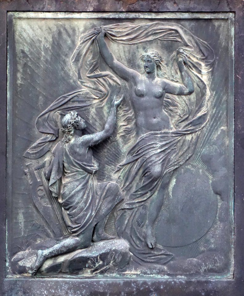 Goethe by Ernst Friedrich August Rietschel, relief - Semperoper, Dresden - DSC07847