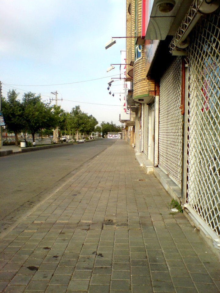 Gol ha ( Flowers ) street- sidewalk - Nishapur