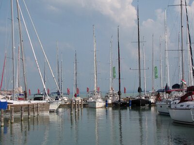 Lake sailing hungary