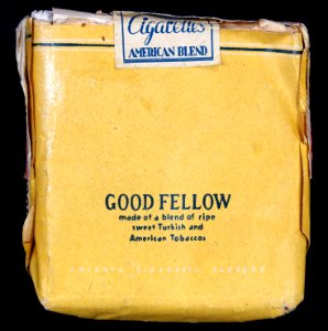 Good Fellow cigarettes pack, back