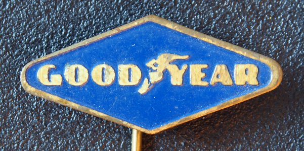 Good Year, blauw reclame speldje