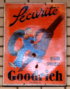 Goodrich enamel advert sign at the den hartog ford museum pic-059