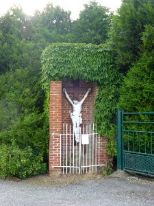 Godewaersvelde (Nord, Fr) croix de chemin