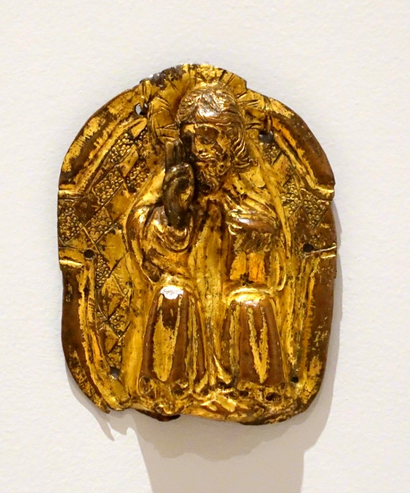 God the Father, artist unknown, Germany, c. 1325-1350, gilded copper - Busch-Reisinger Museum, Harvard University - DSC00986