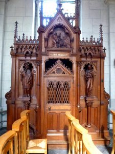 Godewaersvelde (Nord, Fr) église, confessional (01)