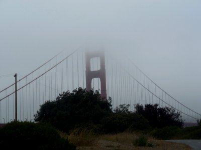 Golden Gate Bridge in Fog photo