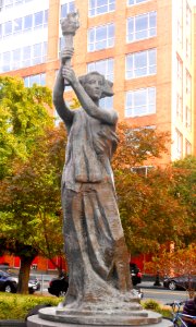 Goddess of Democracy front a