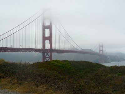 Golden Gate Bridge in Fog (2) photo